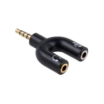 Adaptador stereo 2 a 1 audífono y micrófono