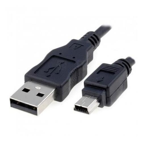 Cable USB a mini Usb 5 pines 1.2M negro (V3)