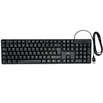 KB158L  TECLADO ELASSER 158L CON CABLE USB
