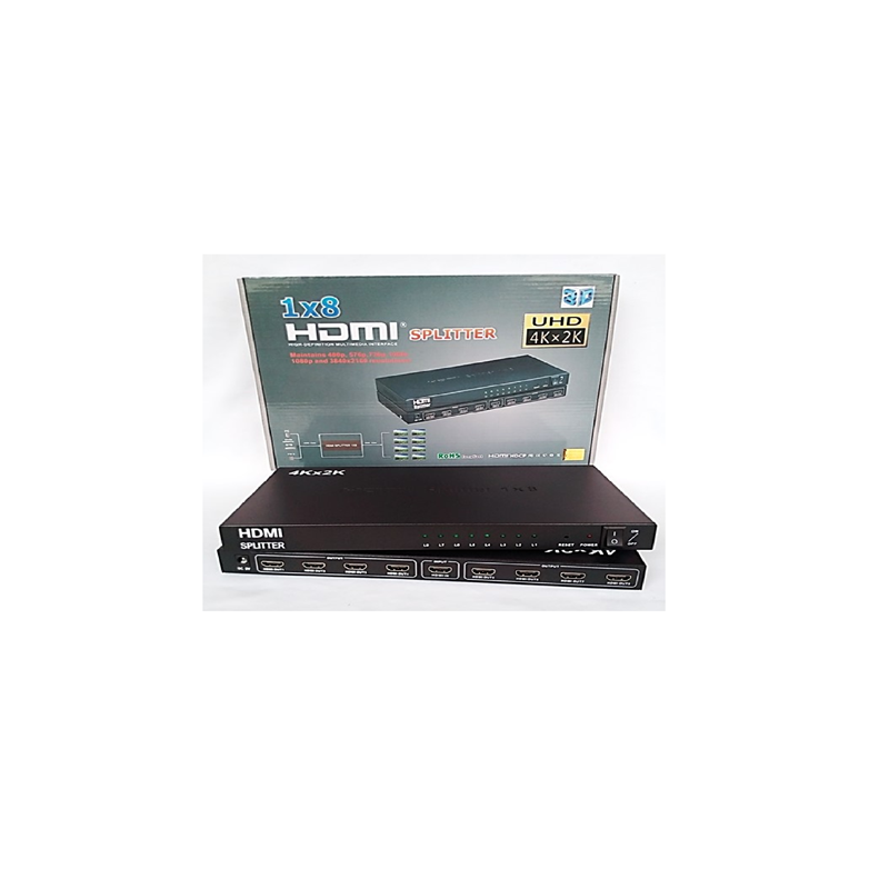 SPLITTER HDMI 8 PUERTOS 1.4 VELOCIDAD