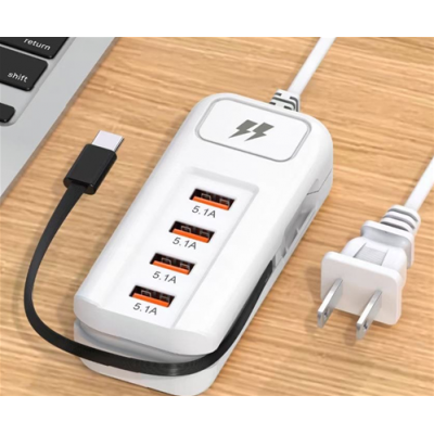 REGLETA USB/CARGADOR MULTIPLE