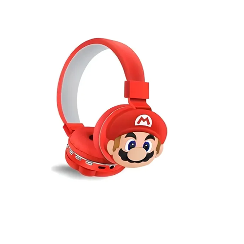 AUDIFONO BLUETOOTH SUPER MARIO ROJOS I12M