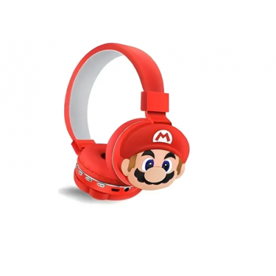 AUDIFONO BLUETOOTH SUPER MARIO ROJOS I12M