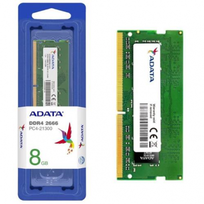 Memoria RAM SO-DIMM ADATA 8GB PC-2666 DDR4 PC4-21300 AD4S266638G19-S