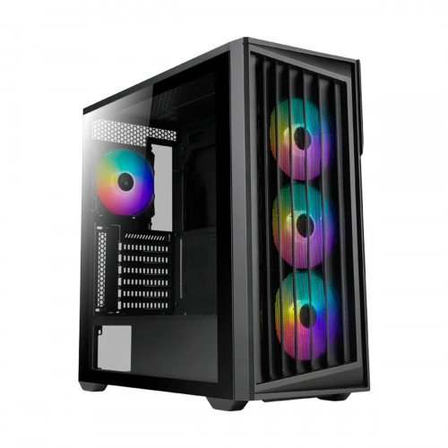 CASE AZZA TORRENT AZ-490 Gaming Vidrio-Templado 7Slots 4 Ven. 2USB3.0 USB-C RGB Mid Tower Black