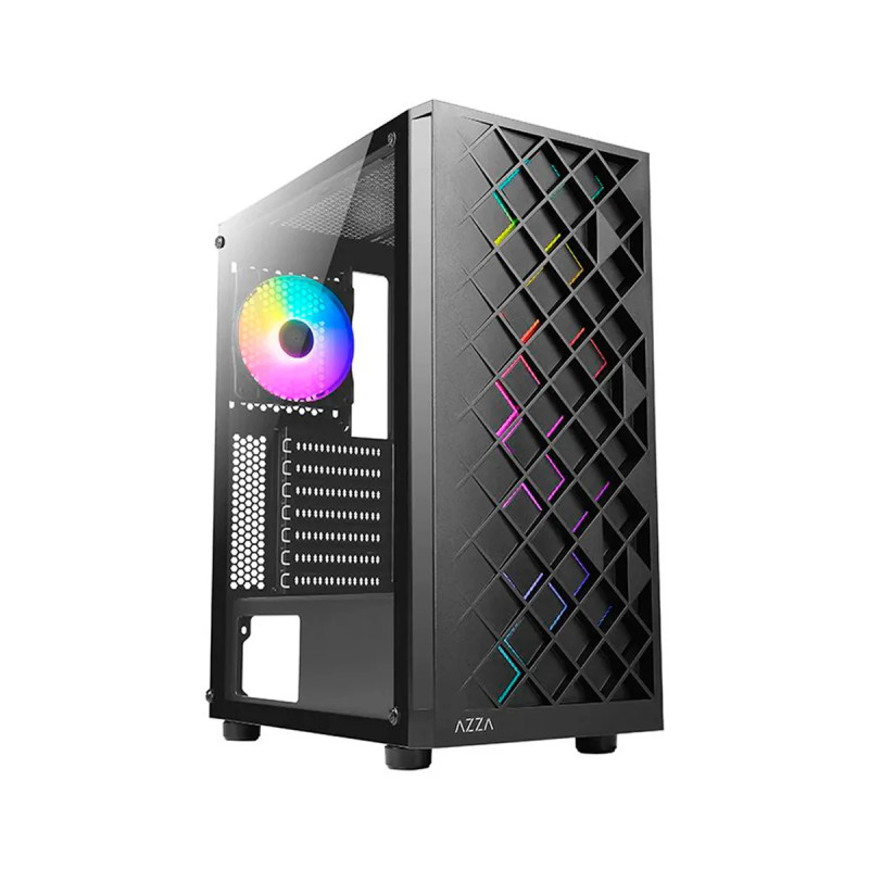 CASE AZZA  CSAZ-280B SPECTRA GAMING MID-TOWER ATX TEMPERED GLASS BLACK