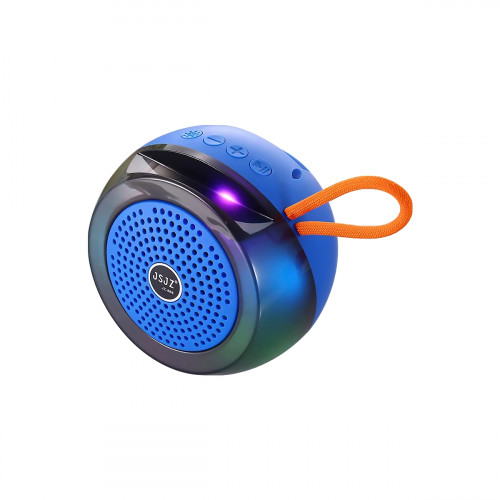 PARLANTE JSJZ WIRELESS STEREO JZ-888 BLUE-BLACK RGB-LIGHT