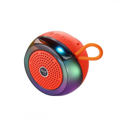 PARLANTE JSJZ WIRELESS STEREO JZ-888 RED-BLACK RGB-LIGHT