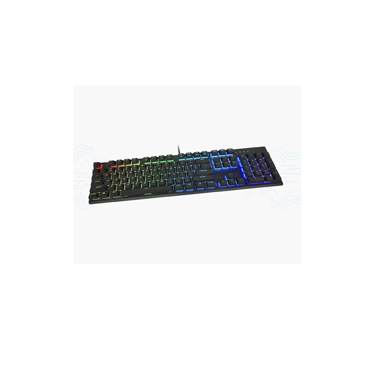 TECLADO EVIL PC KB-772EG  GAMER CON CABLE LUMINOSO
