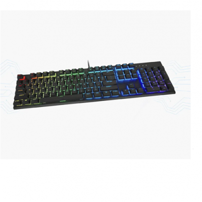 TECLADO EVIL PC KB-772EG  GAMER CON CABLE LUMINOSO