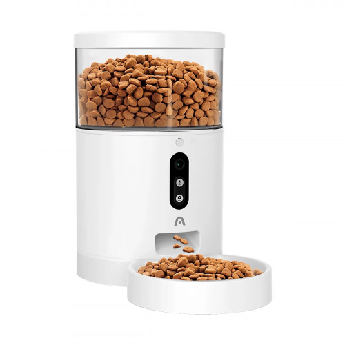 COMEDOR INTERLIGENTE ARGOM PARA MASCOTAS FURCONNECT 71 4Lts. Camara 4MP BT WF BLANCO