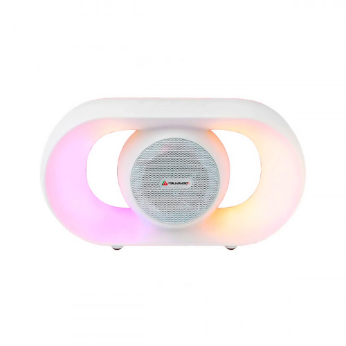 PARLANTE PORTATIL ITALY IITL-U8L PORTATIL RECARGABLE 5 WTS BT USB AUX FM BLANCO RGB