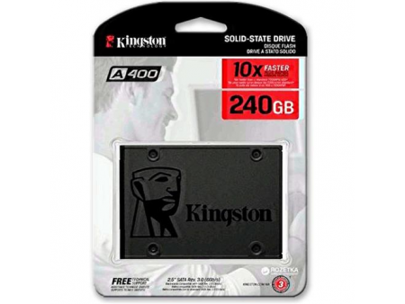 Disco solido SSD A400 240GB Kingston SATA 3 2.5